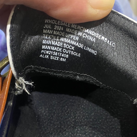 SM New York Black, White & Brown Platform Loafers with Gold Hardware - Picture 8 of 8